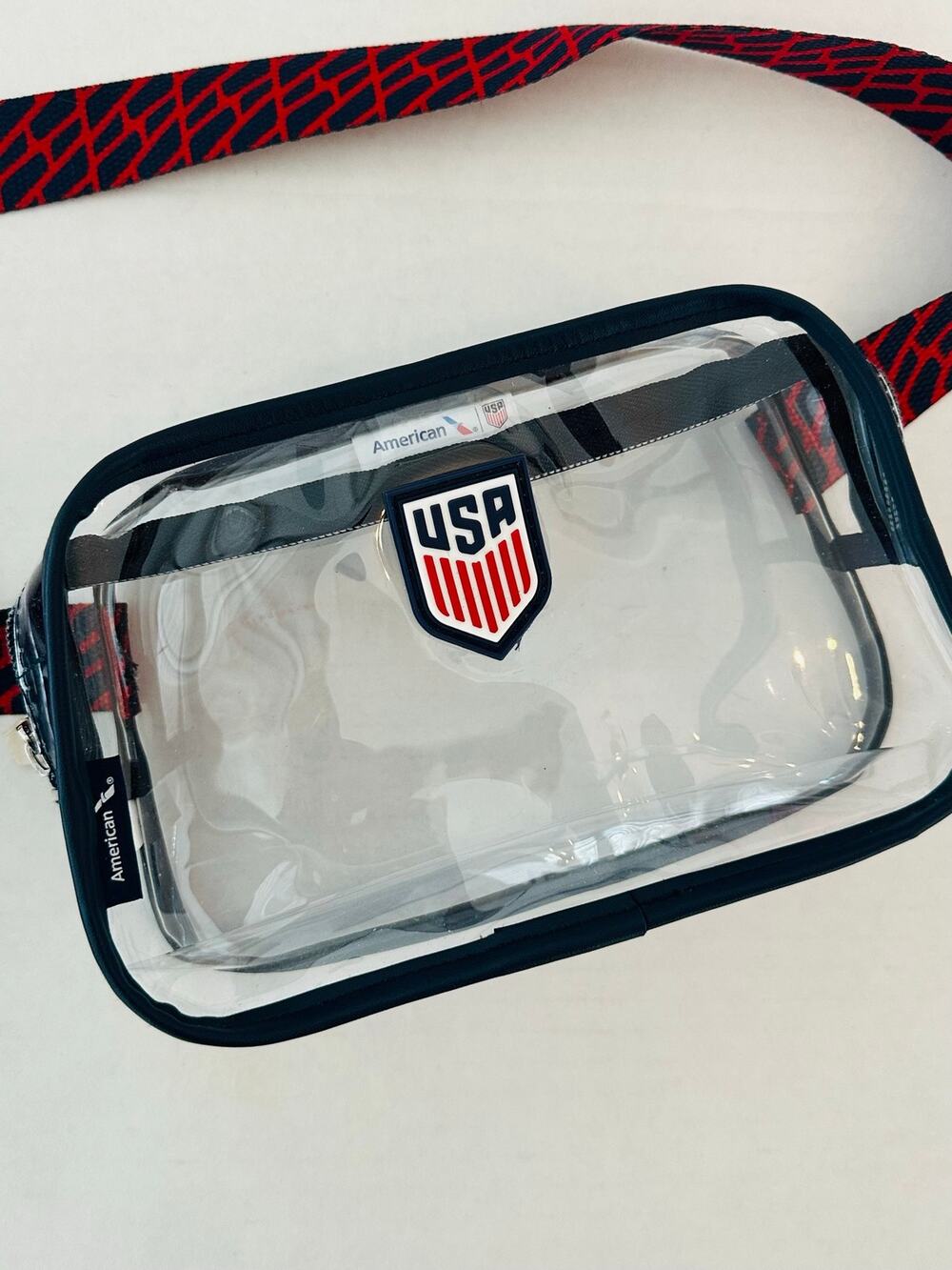 AA Premium Cabin U.S. Soccer World Cup 2026 Clear Fanny Pack Belt Bag NWOT